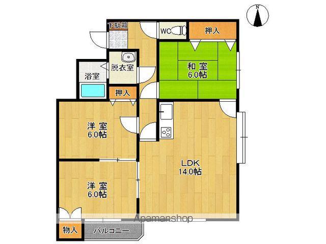 エクセレント(3LDK/5階)の間取り写真