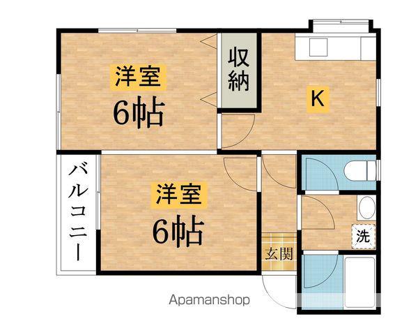 エステートピアY&E(2K/2階)の間取り写真