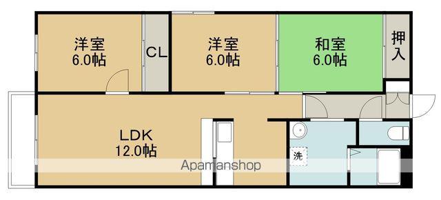 Jステージ高丘(3LDK/4階)の間取り写真