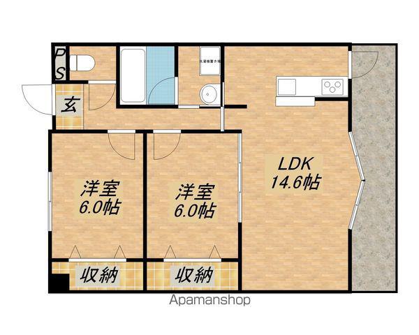 ヴェーネ・グラッツェ(2LDK/1階)の間取り写真