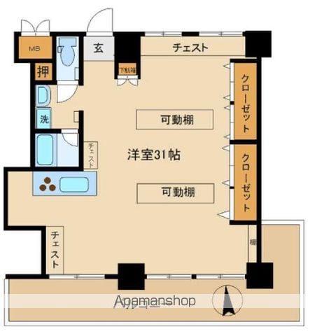 東建ニューハイツ九段(ワンルーム/3階)の間取り写真