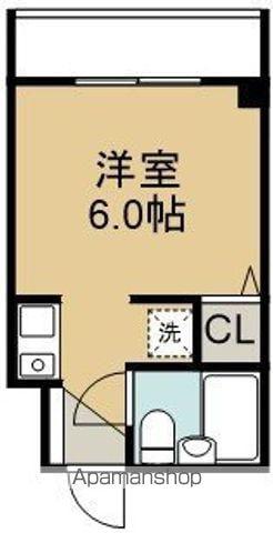 スカイコート函館(1K/7階)の間取り写真