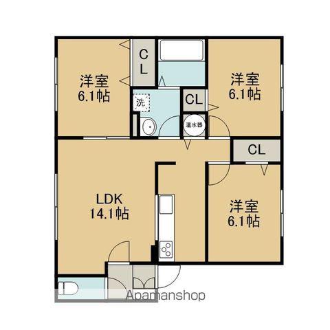 PINEHILLSPARTⅠ(3LDK/2階)の間取り写真