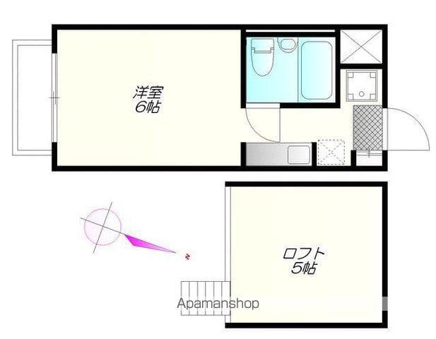 ノーブルイズミ(ワンルーム/3階)の間取り写真