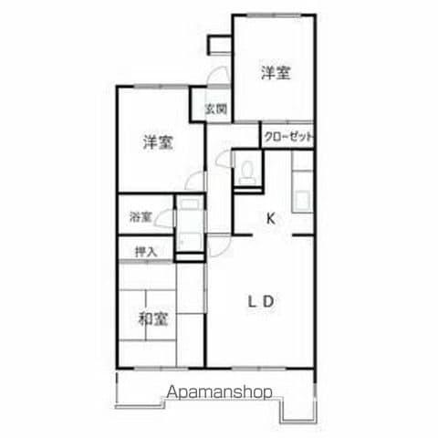 第2有第マンション(3LDK/3階)の間取り写真
