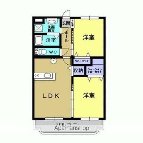 レガーロⅡ(2LDK/3階)の間取り写真