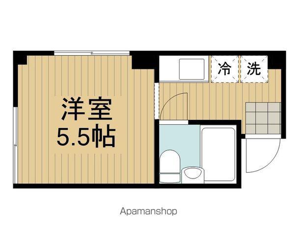 中嶋ビル(ワンルーム/2階)の間取り写真