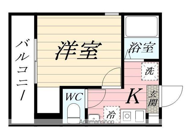 レジェンドつるみ下末吉(1K/2階)の間取り写真