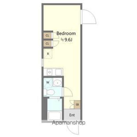 ザ・レジデンス駒沢大学(ワンルーム/2階)の間取り写真