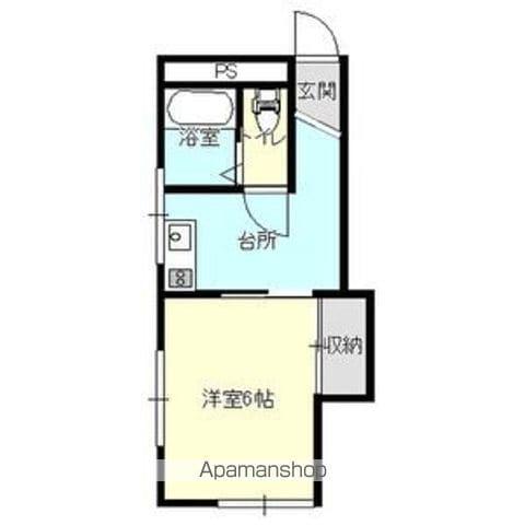 ラビハウス1(1K/1階)の間取り写真