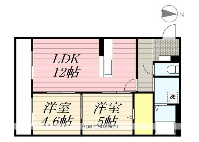 アステローペASTEROPE(2LDK/1階)の間取り写真