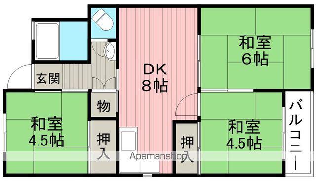 パレス柴原(3DK/1階)の間取り写真