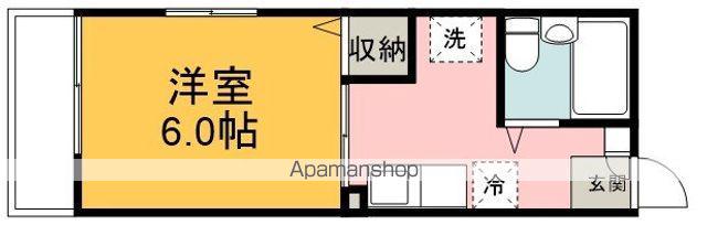 シティハイムグローリアⅡ(1K/2階)の間取り写真