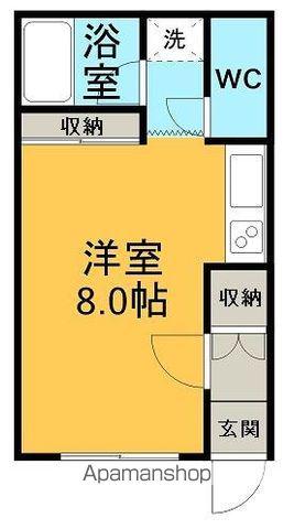 ハイツノースグラス2(ワンルーム/2階)の間取り写真