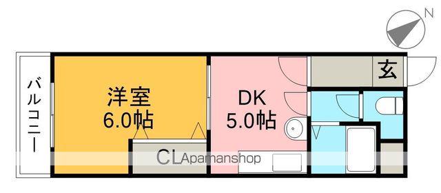 メイプル高須(1DK/3階)の間取り写真