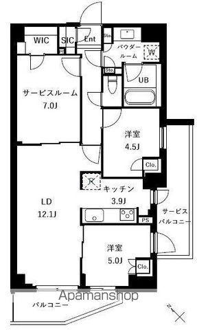 ザ・ケンジントン・レジデンスときわ台(3LDK/3階)の間取り写真