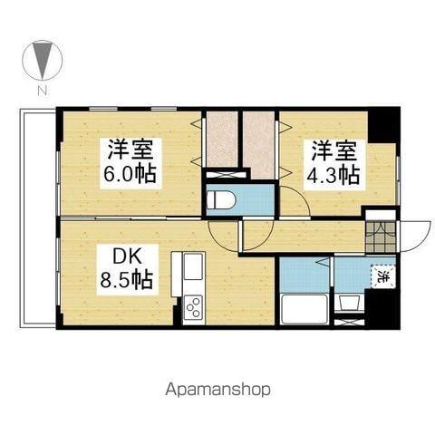 フォレスト・グランテラス(2DK/5階)の間取り写真