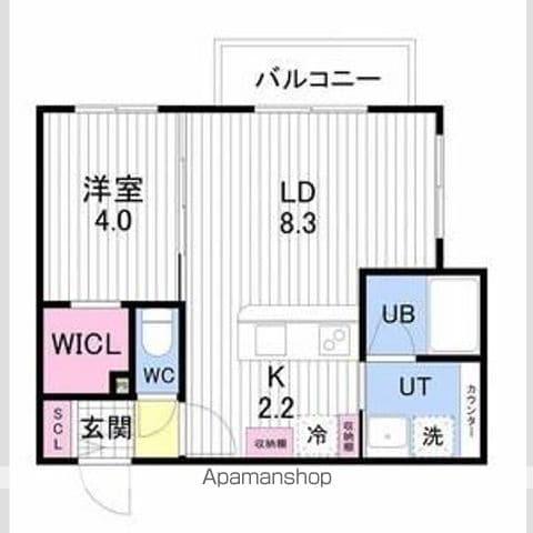ASTER本通15(1LDK/3階)の間取り写真