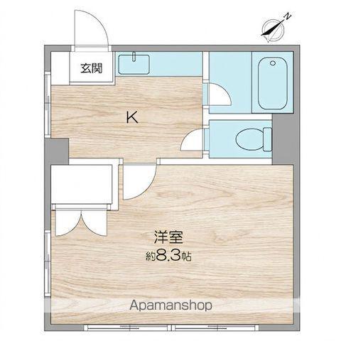 アートビル(1K/2階)の間取り写真