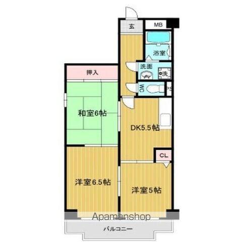 リアライズ矢田川(3DK/8階)の間取り写真