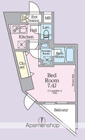 ARKMARK池袋本町(1K/5階)の間取り写真
