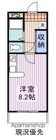 コートサイドヴィレッジ(ワンルーム/2階)の間取り写真