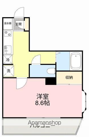 ヴィンダーバール愛(1K/5階)の間取り写真