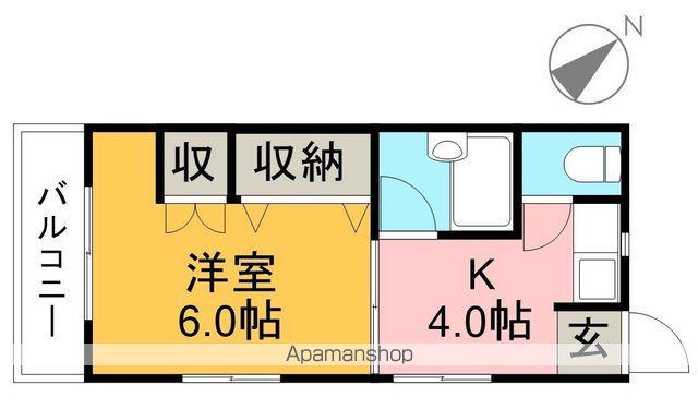 セレクト高須(1K/4階)の間取り写真