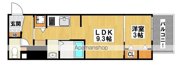ARTIZA堺(1LDK/9階)の間取り写真
