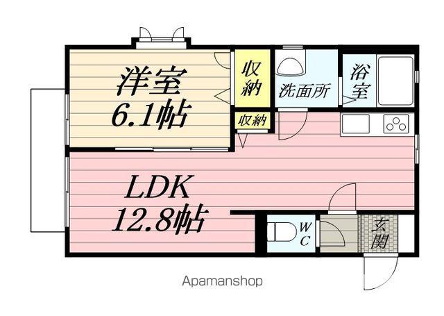 ハイムシオン(2DK/1階)の間取り写真
