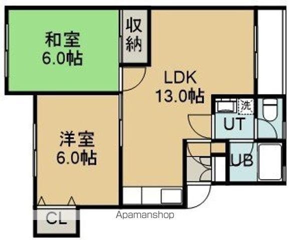 ドリームキャッスルⅡ(2LDK/2階)の間取り写真