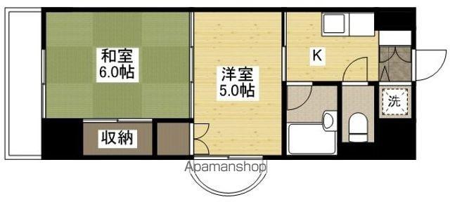 コーポサントピア(2K/4階)の間取り写真