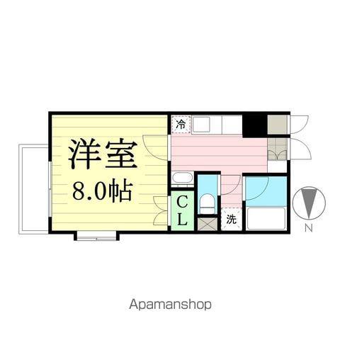 ワンダータカマツ(1K/1階)の間取り写真