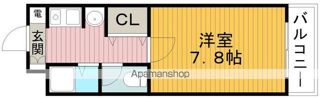 エレガンス森本(1K/1階)の間取り写真