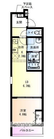 フジパレス百舌鳥駅東(1LDK/2階)の間取り写真