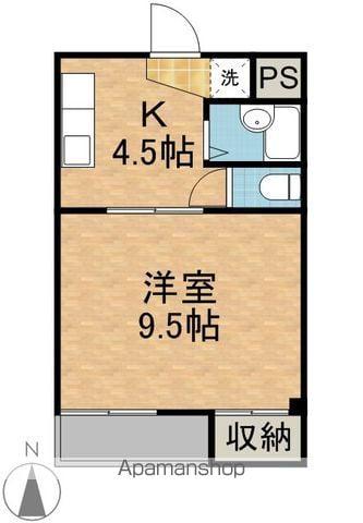 コーポT&T吉田(1K/3階)の間取り写真