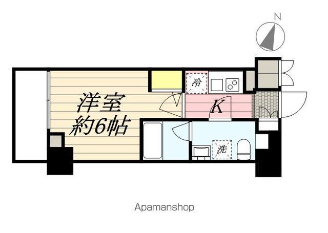 メインステージ松戸(1K/8階)の間取り写真