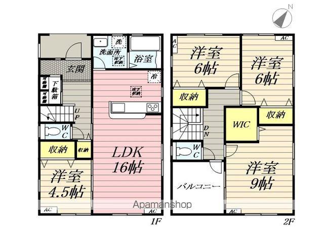 東北本線 白岡駅 徒歩10分 2階建 築1年(4LDK)の間取り写真
