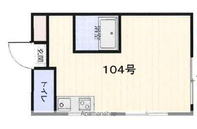 BCUBE(1K/1階)の間取り写真