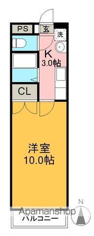 TYハイツ(1K/1階)の間取り写真