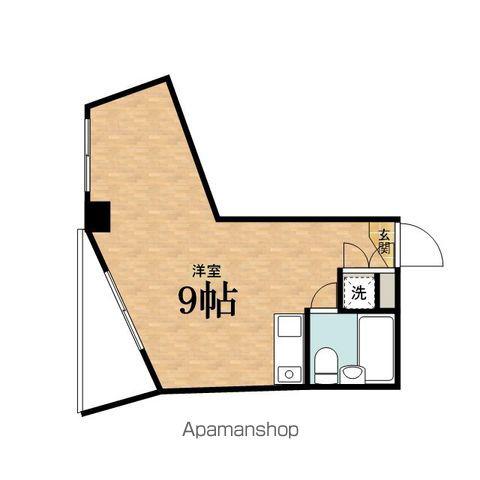 スペースブロンコ(ワンルーム/2階)の間取り写真