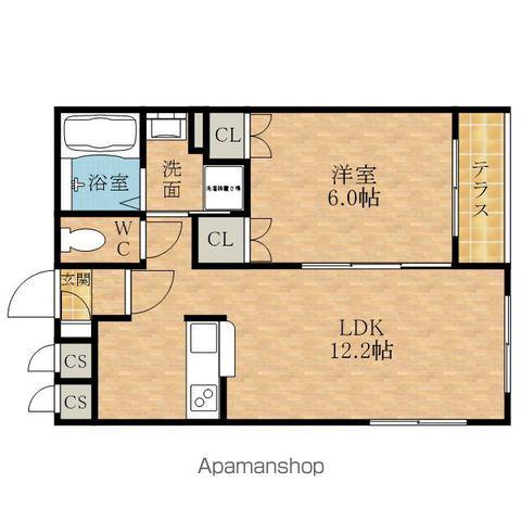 アンジェリーク(1LDK/3階)の間取り写真