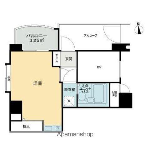 ライオンズマンション宮西弐番館(ワンルーム/2階)の間取り写真