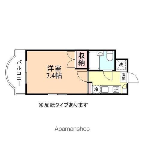 サンフラワーハイツ(1K/1階)の間取り写真