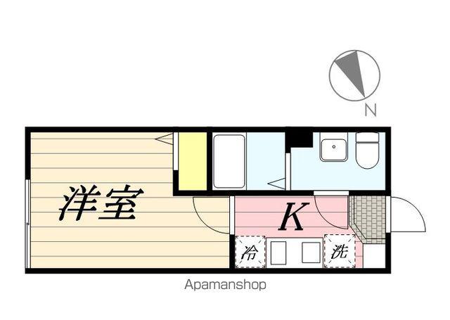 モダンアパートメント津田沼イースト(1K/1階)の間取り写真