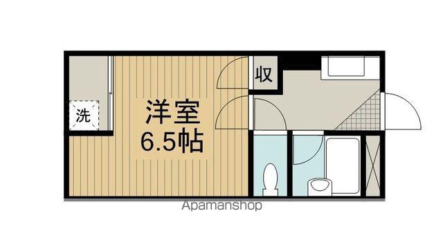 岩本ハイツ(1K/1階)の間取り写真
