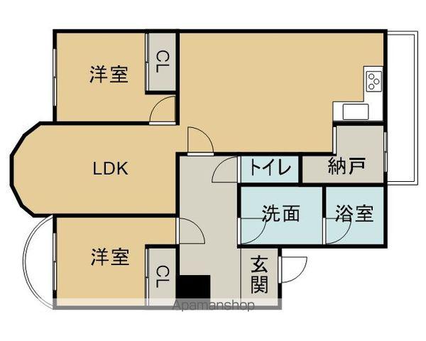 シティアーク徳川(2SLDK/6階)の間取り写真