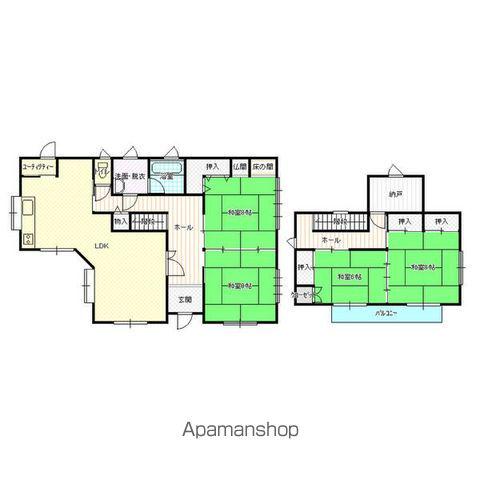 東北本線 仙北町駅 徒歩16分 2階建 築33年(4LDK)の間取り写真