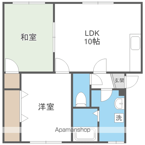 シティーハウスST(3LDK/1階)の間取り写真