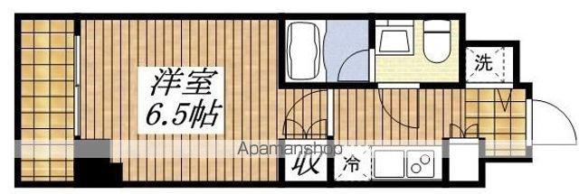 レアライズ立川(1K/2階)の間取り写真